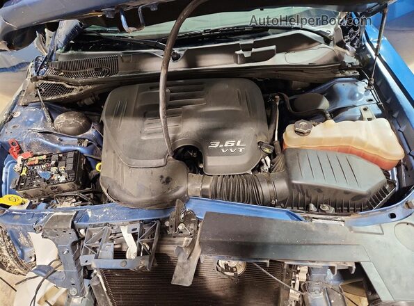2C3CDZJG8MH665140 2021 DODGE CHALLENGER Blue უკანა სალონის ხედი