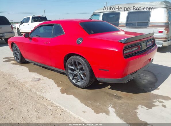 2C3CDZJG9KH574729 2019 DODGE CHALLENGER Red Задня ліва чверть