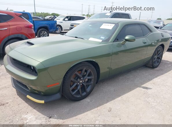 2C3CDZJG9PH549952 2023 DODGE CHALLENGER Зеленый Передняя левая четверть