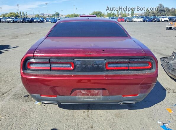 2C3CDZJGXMH664488 2021 DODGE CHALLENGER Maroon Rear view