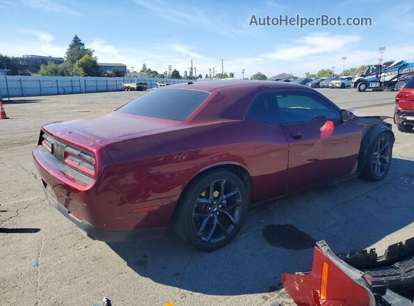 2C3CDZJGXMH664488 2021 DODGE CHALLENGER Maroon Rear right