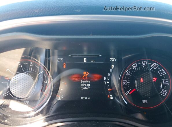 2C3CDZJGXMH664488 2021 DODGE CHALLENGER Maroon Instrument cluster view