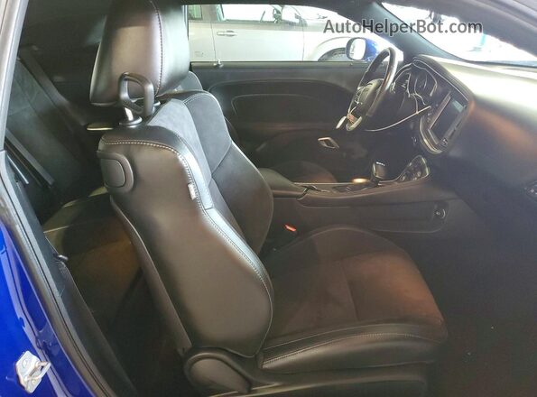 2C3CDZJGXMH672641 2021 DODGE CHALLENGER Blue Вид задніх сидінь