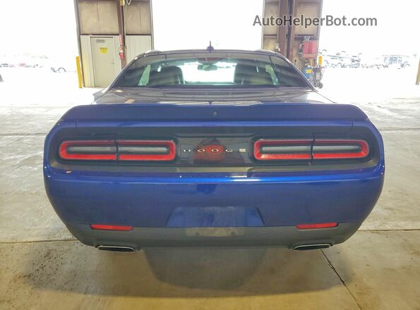 2C3CDZJGXMH672641 2021 DODGE CHALLENGER Blue Вид ззаду