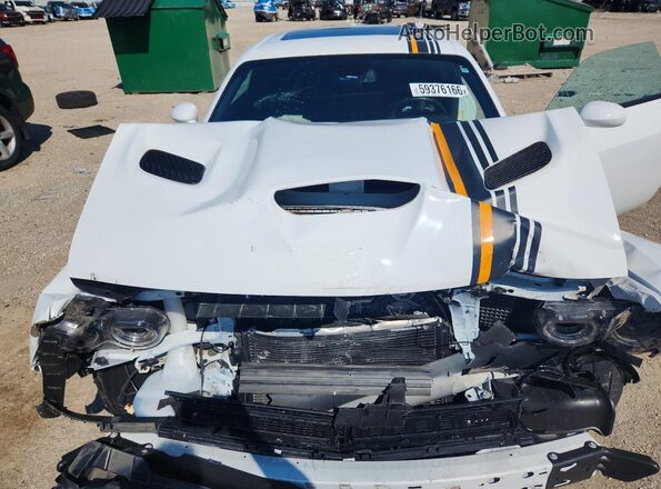 2C3CDZJGXNH218603 2022 DODGE CHALLENGER White Rear interior view