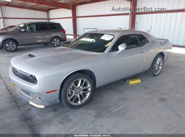 2C3CDZKG0NH194732 2022 DODGE CHALLENGER Silver წინა მარცხენა ხედი სამი მეოთხედიდან