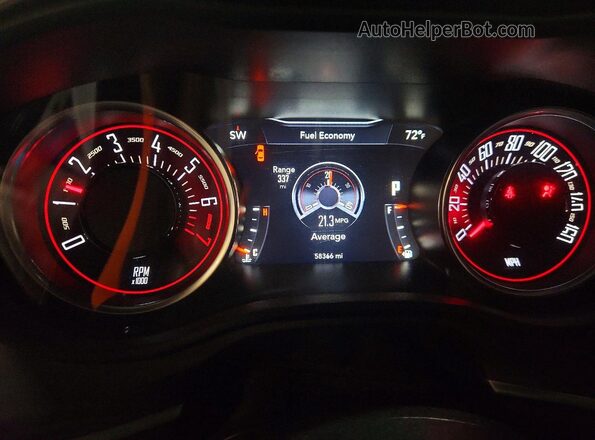 2C3CDZKG1NH175672 2022 DODGE CHALLENGER White Vista del cuadro de instrumentos