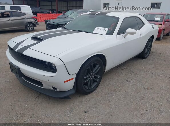 2C3CDZKG4KH504411 2019 DODGE CHALLENGER White Vista tres cuartos delantera izquierda
