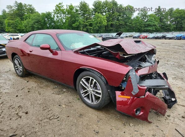 2C3CDZKG5KH549731 2019 DODGE CHALLENGER Red Przód prawy