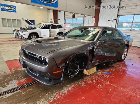 2C3CDZKG5NH151956 2022 DODGE CHALLENGER Gray 360 interior view