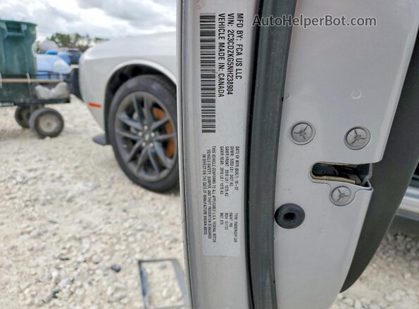 2C3CDZKG5NH238904 2022 DODGE CHALLENGER Silver ძრავის განყოფილების ხედი