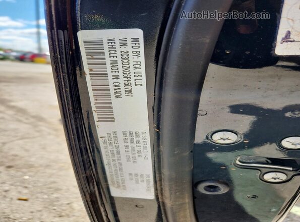 2C3CDZKG6PH507897 2023 DODGE CHALLENGER Black Vista de la etiqueta del VIN
