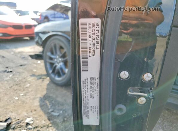 2C3CDZKG7MH534232 2021 DODGE CHALLENGER Black Вид підкапотного простору