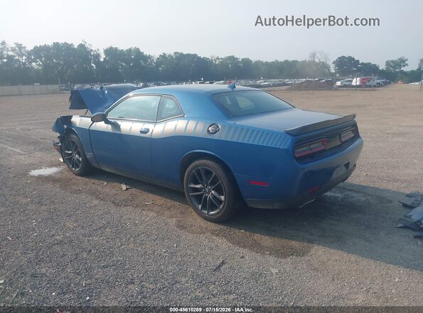 2C3CDZKG7NH168872 2022 DODGE CHALLENGER Синий Задняя левая четверть