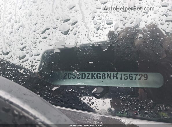 2C3CDZKG8NH156729 2022 DODGE CHALLENGER Silver Widok komory silnika