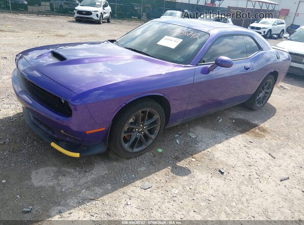 2C3CDZKG8PH682748 2023 DODGE CHALLENGER Purple Vista tres cuartos delantera izquierda