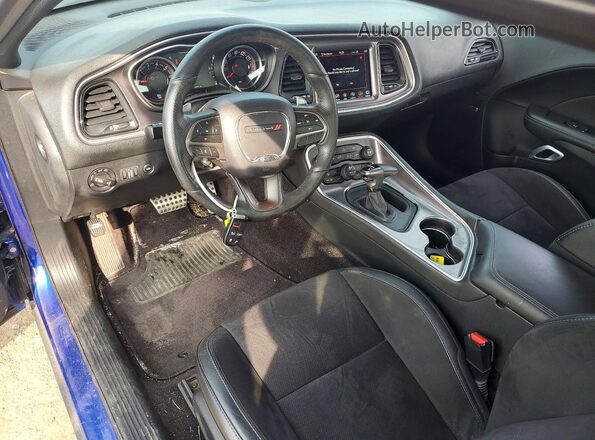 2C3CDZKG9KH522211 2019 DODGE CHALLENGER Синий Вид панели приборов
