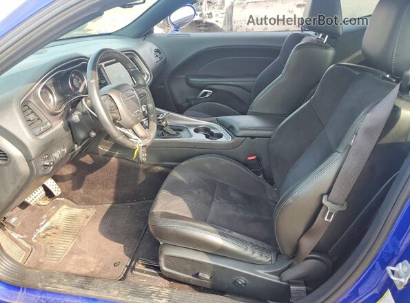 2C3CDZKG9KH522211 2019 DODGE CHALLENGER Синий Вид салона спереди