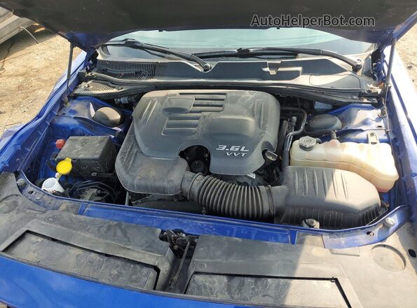 2C3CDZKG9KH522211 2019 DODGE CHALLENGER Синий Вид задней части салона