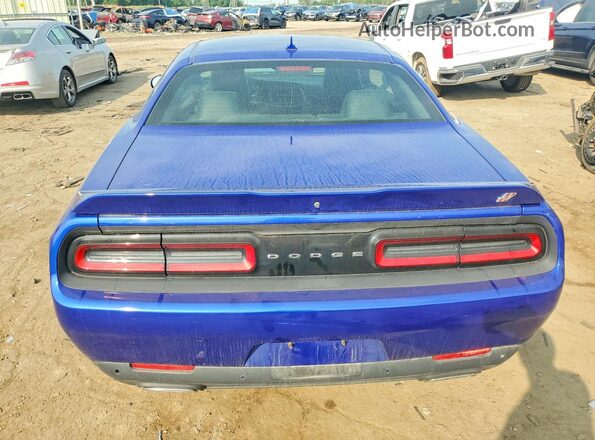 2C3CDZKG9KH522211 2019 DODGE CHALLENGER Синий Вид сзади