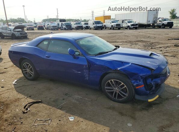 2C3CDZKG9KH522211 2019 DODGE CHALLENGER Синий Передняя правая четверть