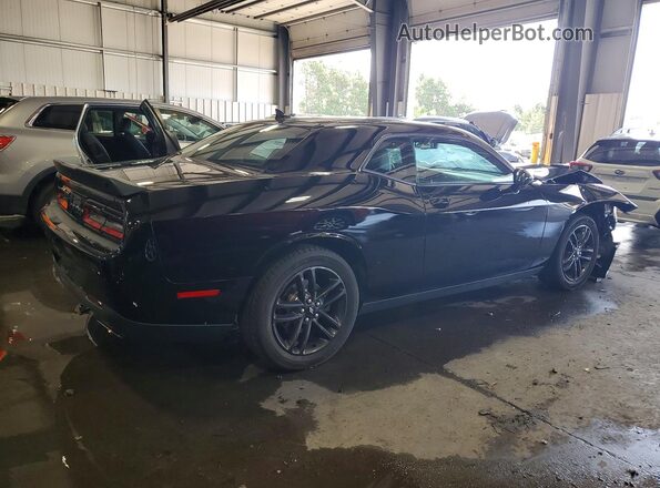 2C3CDZKGXKH570512 2019 DODGE CHALLENGER Черный Задняя правая четверть