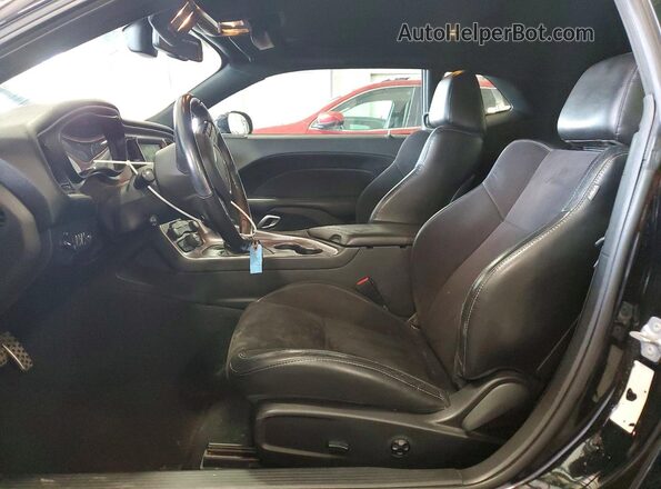 2C3CDZKGXKH570512 2019 DODGE CHALLENGER Черный Вид салона спереди