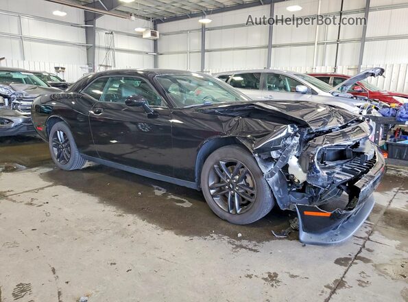 2C3CDZKGXKH570512 2019 DODGE CHALLENGER Черный Передняя правая четверть