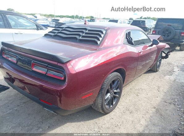2C3CDZKGXMH635782 2021 DODGE CHALLENGER Maroon Задня права чверть