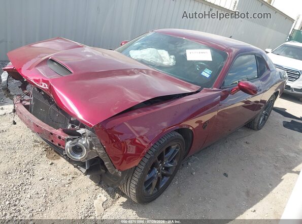 2C3CDZKGXMH635782 2021 DODGE CHALLENGER Maroon Передня ліва чверть