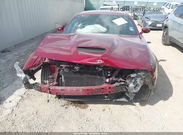 2C3CDZKGXMH635782 2021 DODGE CHALLENGER Maroon Вид задньої частини салону