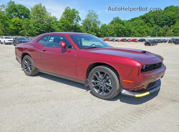 2C3CDZKGXPH618310 2023 DODGE CHALLENGER Красный Передняя правая четверть