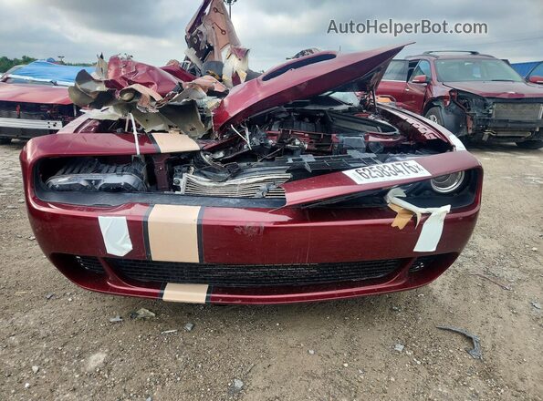 2C3CDZL99KH529854 2019 DODGE CHALLENGER Burgundy Widok z przodu