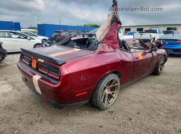 2C3CDZL99KH529854 2019 DODGE CHALLENGER Burgundy Tył prawy
