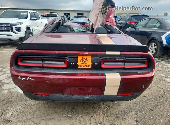 2C3CDZL99KH529854 2019 DODGE CHALLENGER Burgundy Widok z tyłu