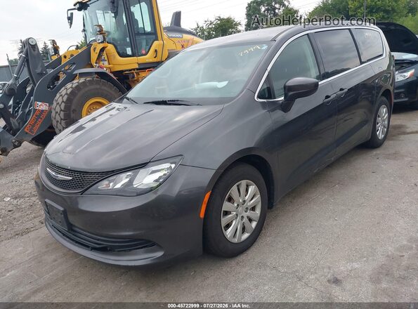 2C4RC1AGXJR355877 2018 CHRYSLER PACIFICA Gray Առջևի ձախ երեք քառորդ տեսարան