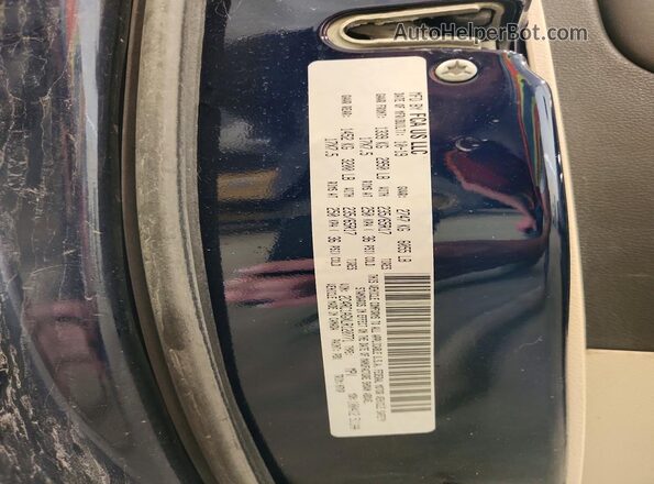 2C4RC1AGXLR120771 2020 CHRYSLER VOYAGER Blue Vista de la etiqueta del VIN