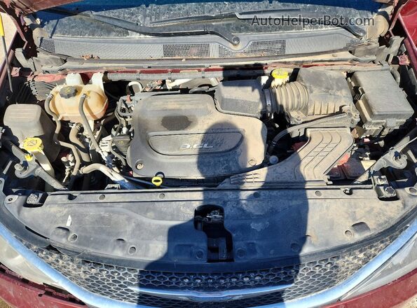2C4RC1BG0JR149319 2018 CHRYSLER PACIFICA Maroon Widok komory silnika