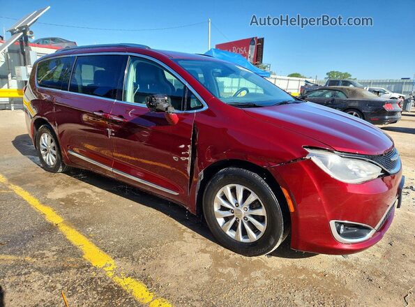 2C4RC1BG0JR149319 2018 CHRYSLER PACIFICA Maroon Przód prawy