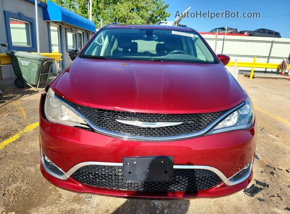 2C4RC1BG0JR149319 2018 CHRYSLER PACIFICA Maroon Widok z przodu