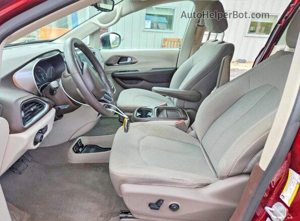 2C4RC1BG1HR768554 2017 CHRYSLER PACIFICA Темно-бордовый Вид салона спереди
