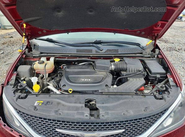2C4RC1BG1HR768554 2017 CHRYSLER PACIFICA Темно-бордовый Вид подкапотного пространства