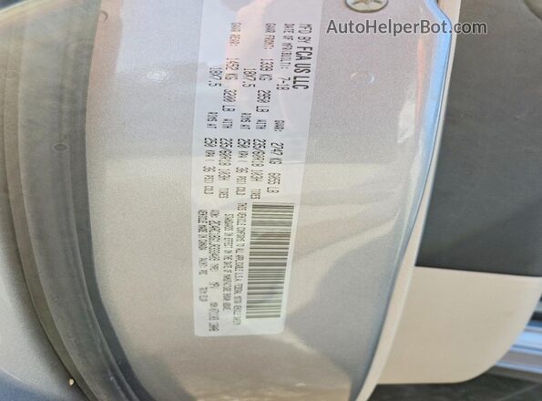 2C4RC1BG1JR333409 2018 CHRYSLER PACIFICA Серебряный Вид наклейки с VIN-кодом