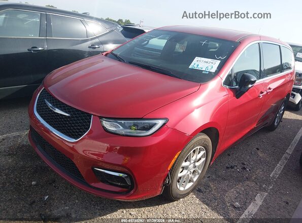 2C4RC1BG1SR601344 2025 CHRYSLER PACIFICA Red Առջևի ձախ երեք քառորդ տեսարան