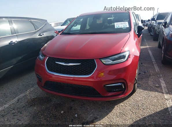 2C4RC1BG1SR601344 2025 CHRYSLER PACIFICA Red Սարքավորումների վահանակի տեսք