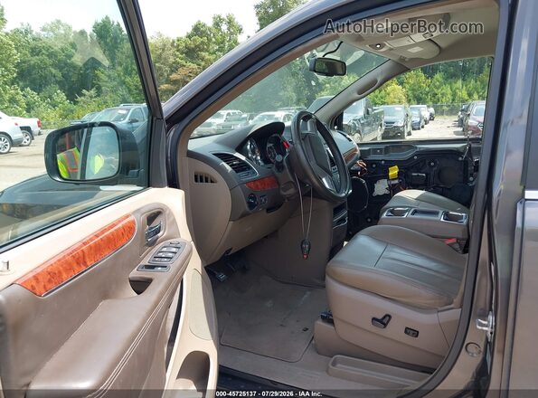 2C4RC1BG2GR293754 2016 CHRYSLER TOWN & COUNTRY Gray წინა სალონის ხედი
