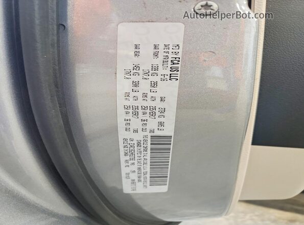 2C4RC1BG2HR527392 2017 CHRYSLER PACIFICA Gray Vista de la etiqueta del VIN