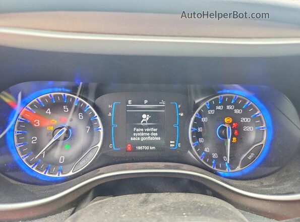 2C4RC1BG2HR595515 2017 CHRYSLER PACIFICA Red Instrument cluster view