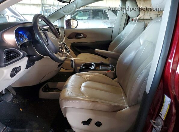 2C4RC1BG2HR835467 2017 CHRYSLER PACIFICA Burgundy Front interior view