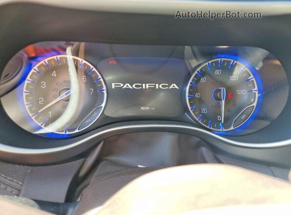 2C4RC1BG2MR502759 2021 CHRYSLER PACIFICA Gray ხელსაწყოთა პანელის ხედი